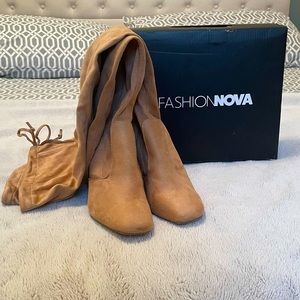 Fashion Nova Take Me Out Heeled Boot SZ 9